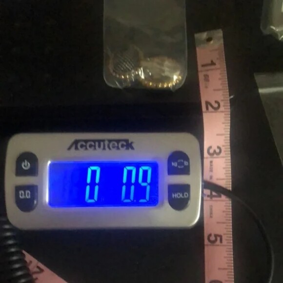 Textured Oval Clip On Earrings Silver & Gold - Picture 6 of 7